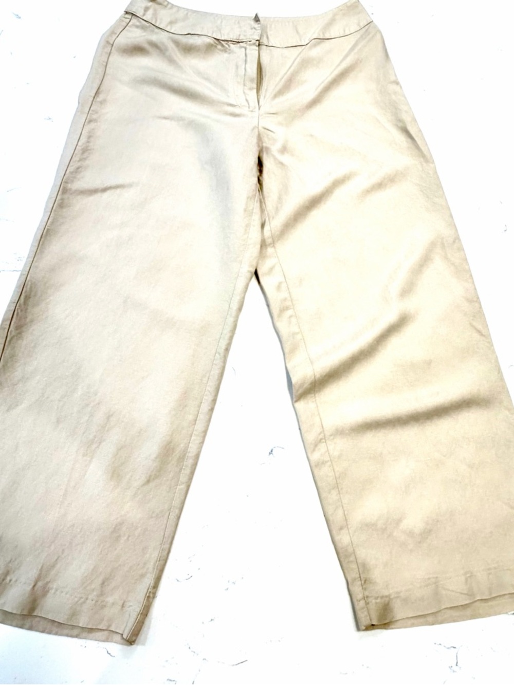 Women’s linen Wide-Leg Capris small